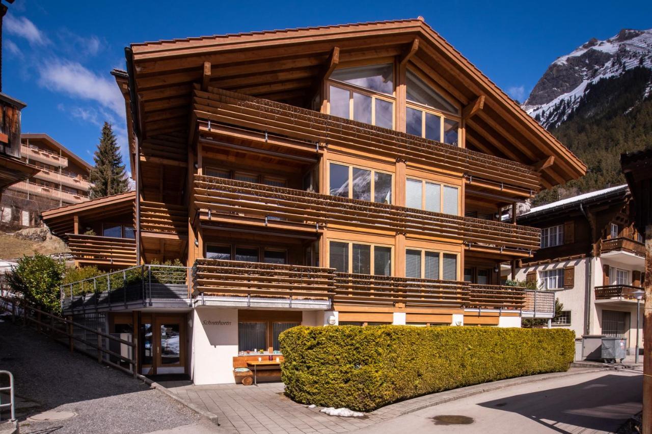Chalet Schneehoren Penthouse Wengen Exteriör bild