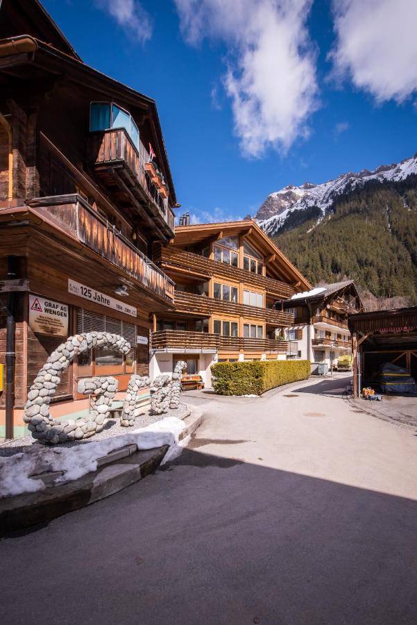 Chalet Schneehoren Penthouse Wengen Exteriör bild