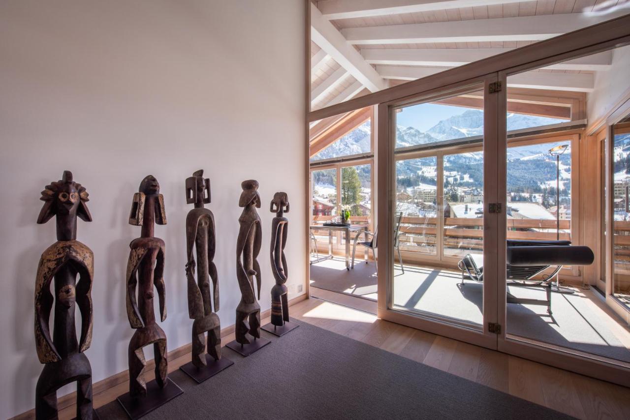 Chalet Schneehoren Penthouse Wengen Exteriör bild