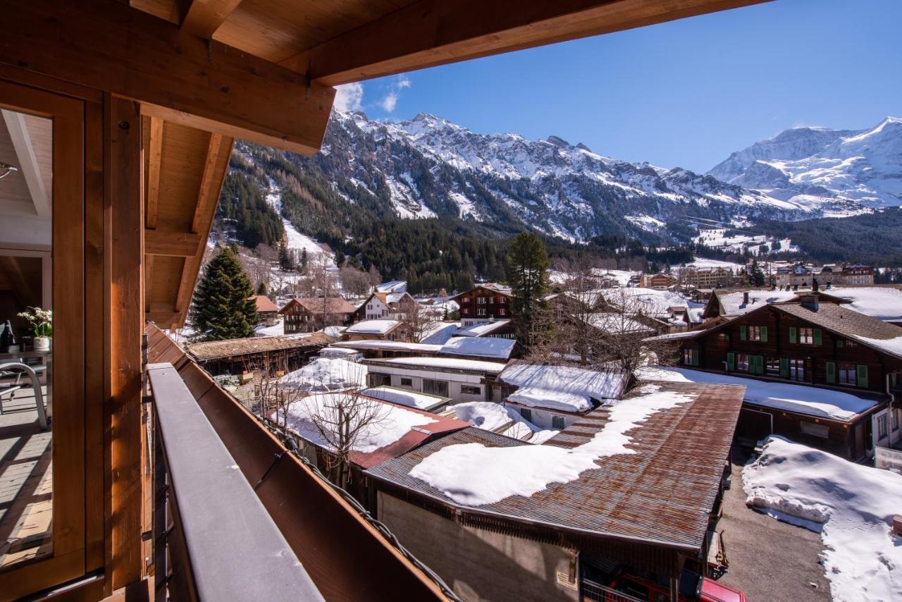 Chalet Schneehoren Penthouse Wengen Exteriör bild