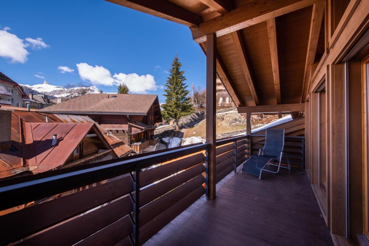 Chalet Schneehoren Penthouse Wengen Exteriör bild